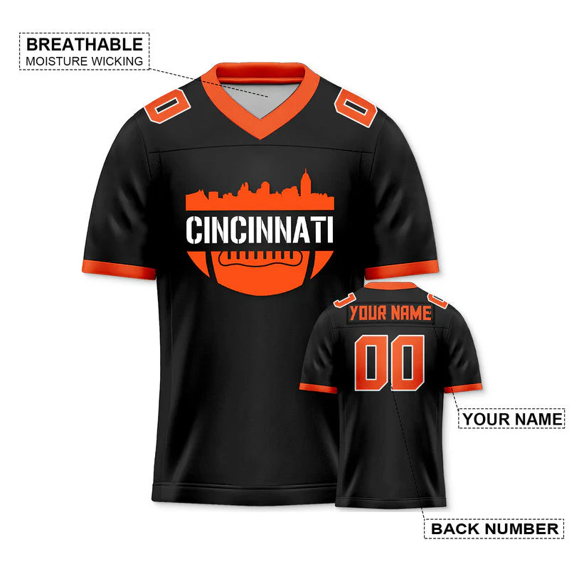 Custom Football Jersey With Chicago City Souvenir Fashion Football Shirt
