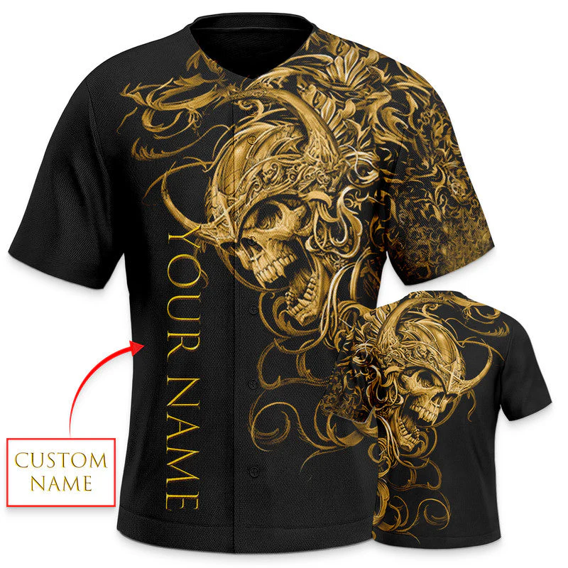 Mad King Viking Custom Baseball Jersey